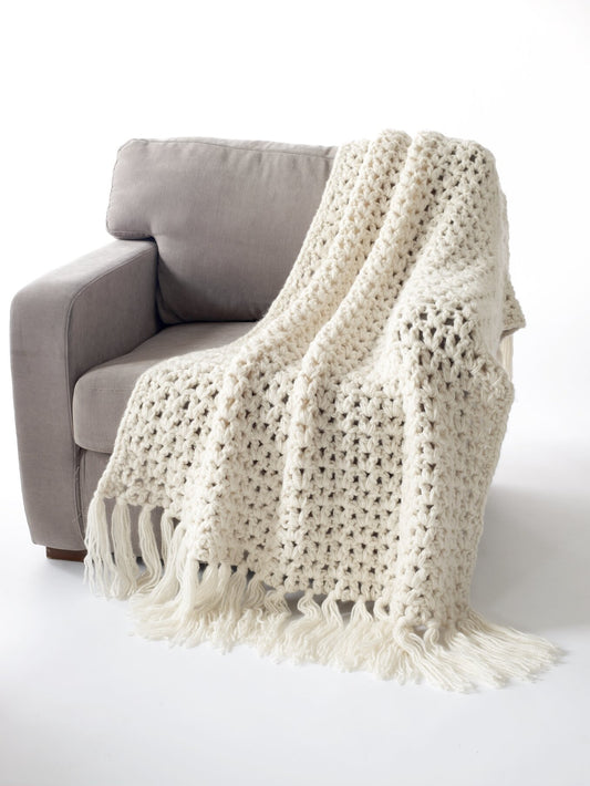 Crochet 5 &frac12; Hour Throw Pattern (Crochet)