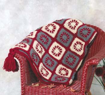 Crochet Burst of Color Afghan Pattern