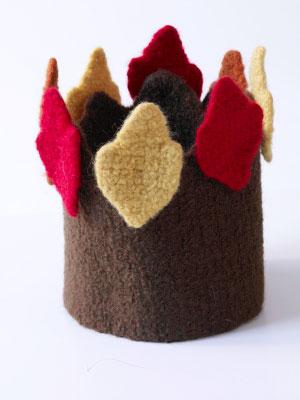 Crochet Felted Fall Foilage Crown Pattern (Crochet)