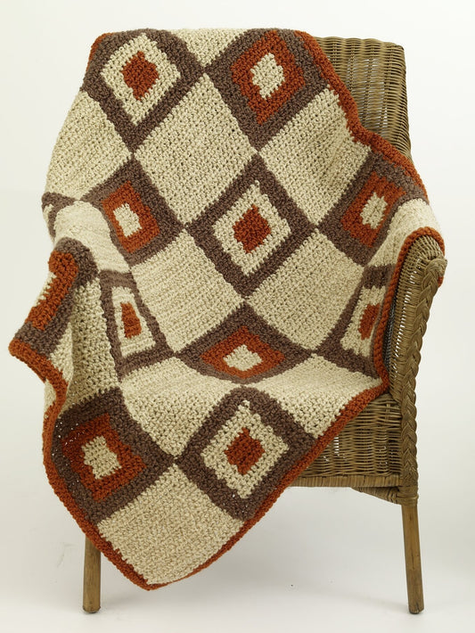 Crochet Graphic Block Lapghan Pattern (Crochet)