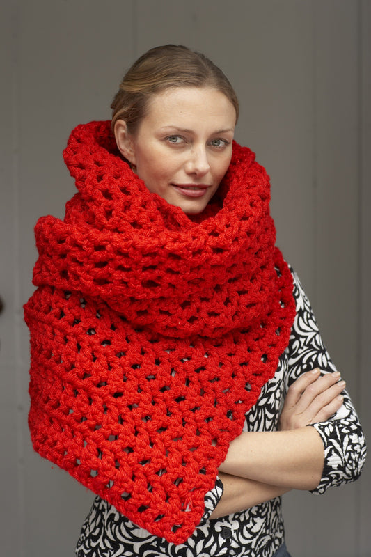 Glam Statement Scarf (Crochet)
