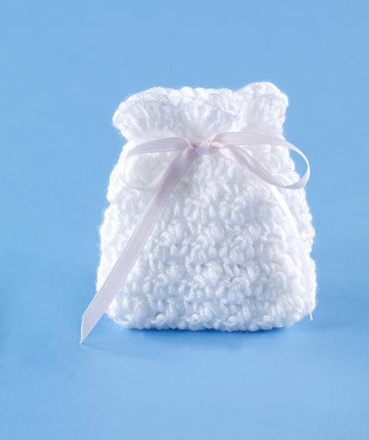 Griddle Stitch Wedding Favor Sachet Pattern (Crochet)