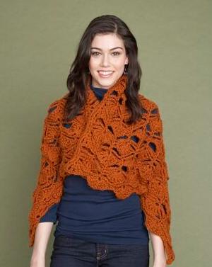 Lacy Openwork Wrap Pattern (Crochet)