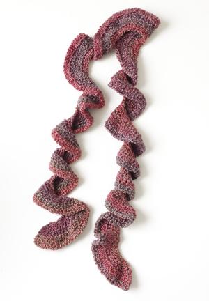 Painted Ruffle Scarf Pattern (Crochet)