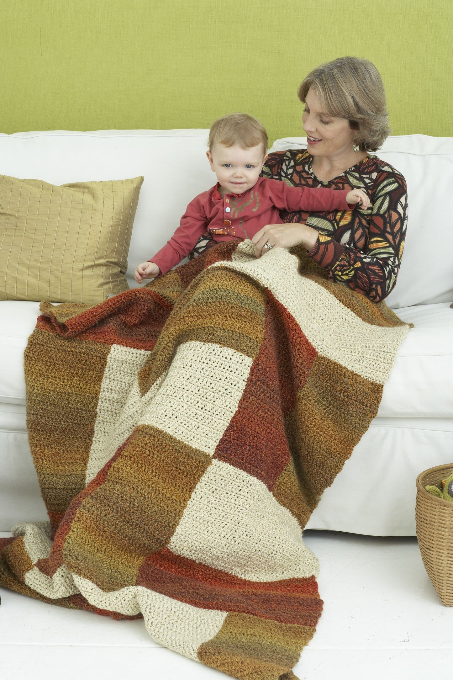 Painterly Stripe Afghan Pattern (Crochet)
