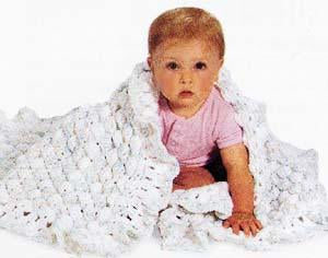 Reversible Shell Blanket Carriage Cover Pattern (Crochet)
