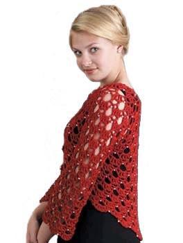Romantic Bolero Pattern (Crochet)