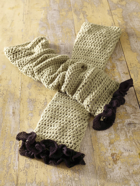 Ruffle Edge Sleeves Pattern (Crochet)