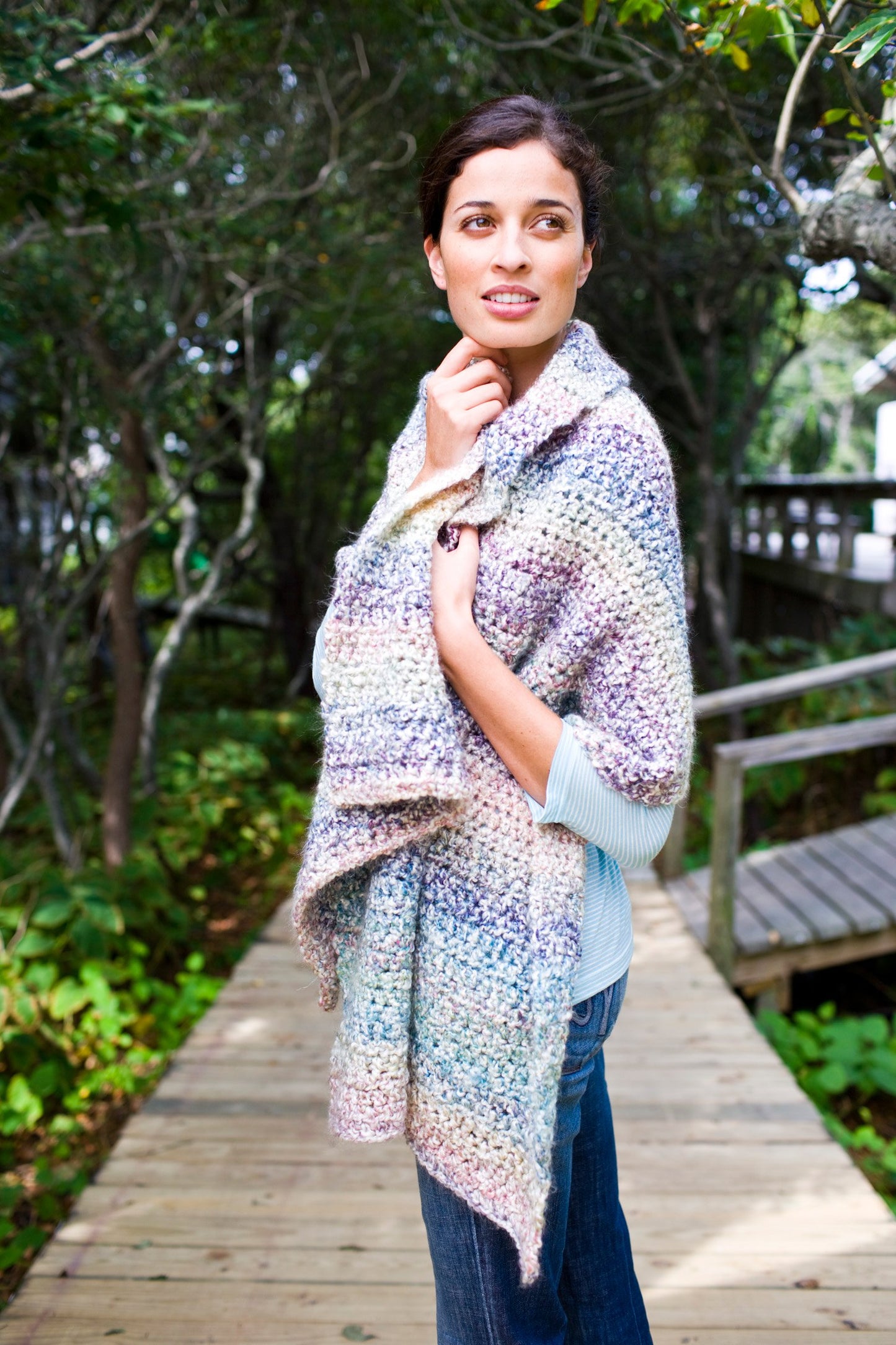 Serene Comfort Shawl (Crochet)