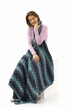 Shades of Blue Afghan Pattern (Crochet)