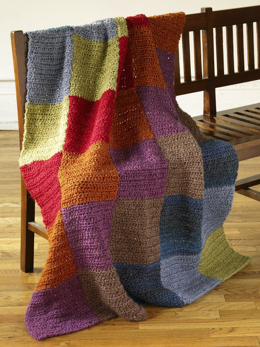 Simple Modern Squares Afghan Pattern (Crochet)