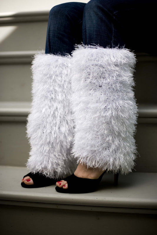 Snowy Lane Leg Warmers (Crochet)