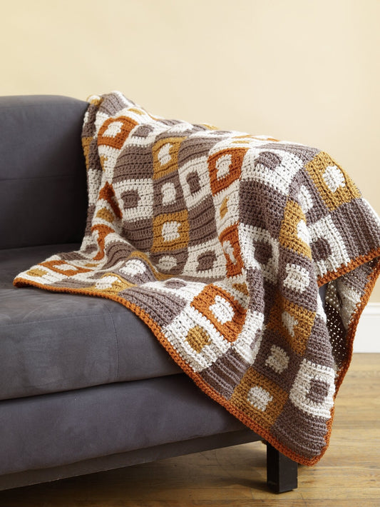 Squares Within Squares Afghan Pattern (Crochet)