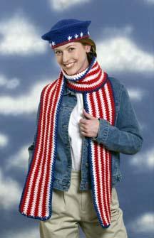 Stars and Stripes Beret and Hat Pattern (Crochet)