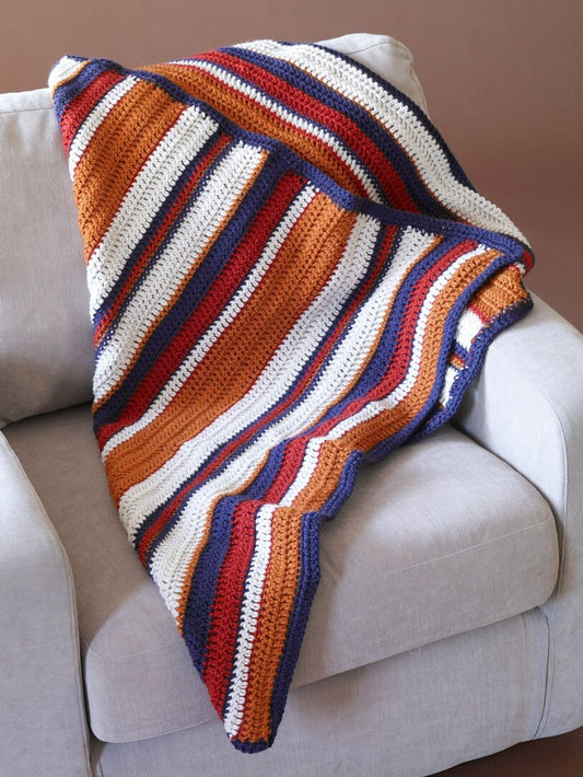 Striped Afghan Pattern (Crochet)