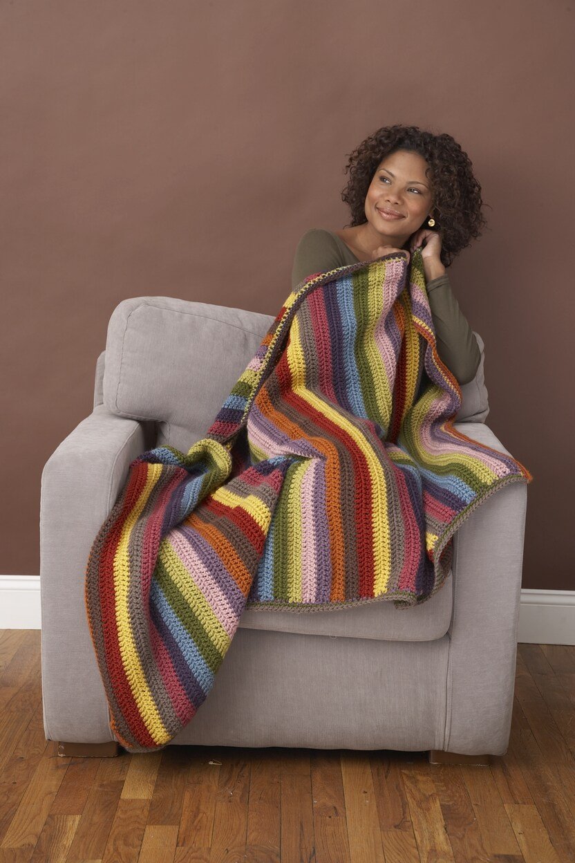 Stripes Blanket Pattern (Crochet)