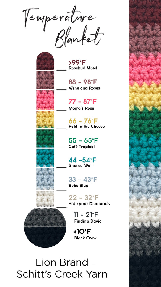 Crochet Temperature Blanket 2023