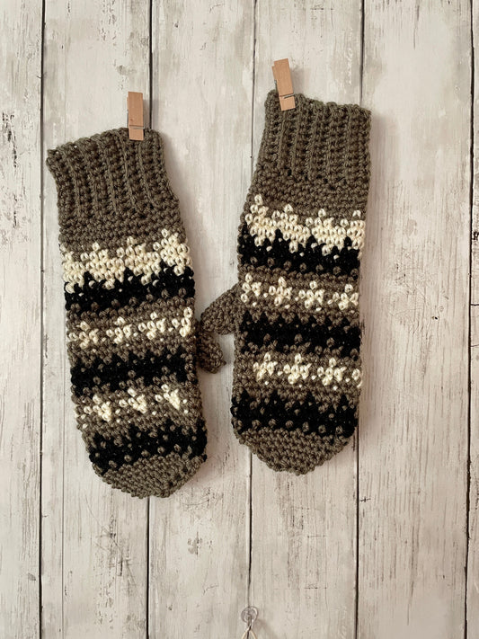 Grumpasaurus Mittens (Crochet)