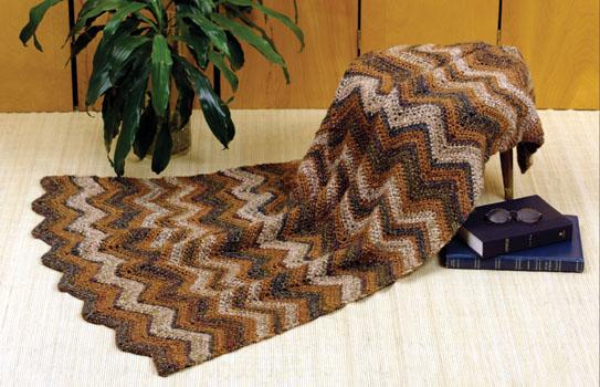 Knit & Crochet Autumn Ripple Afghan (Knit and Crochet)