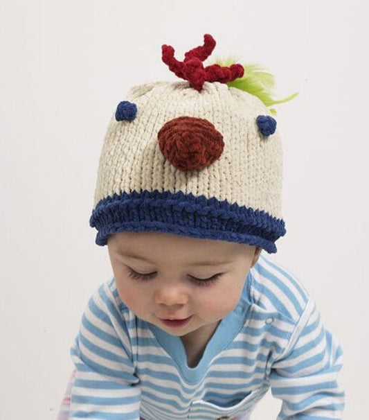 Baby Animal Chicken Little Hat Pattern (Knit)