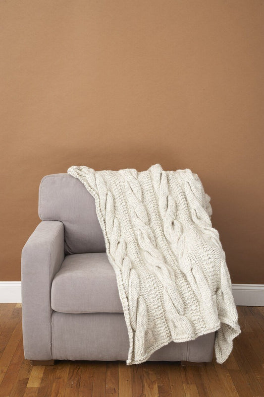 Cable Comfort Throw Pattern (Knit)