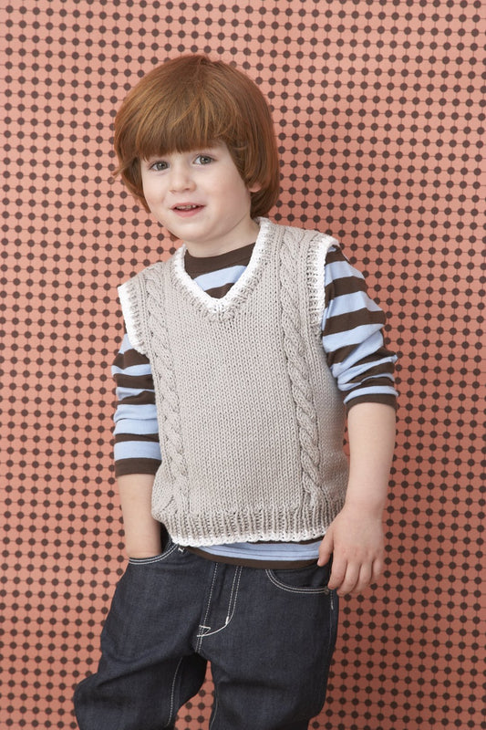 Cable Vest Pattern (Knit)