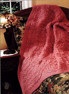 Cascading Leaves Throw Pattern (Knit)