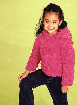 Childs Easy Hooded Pullover Pattern (Knit)
