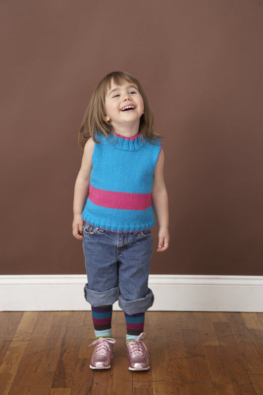 Childs Sporty Stripe Top Pattern (Knit)