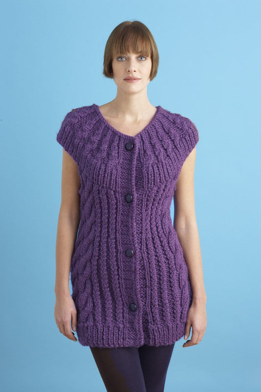 Circular Yoke Vest (Knit)