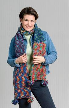 Color Block Scarf Pattern (Knit)