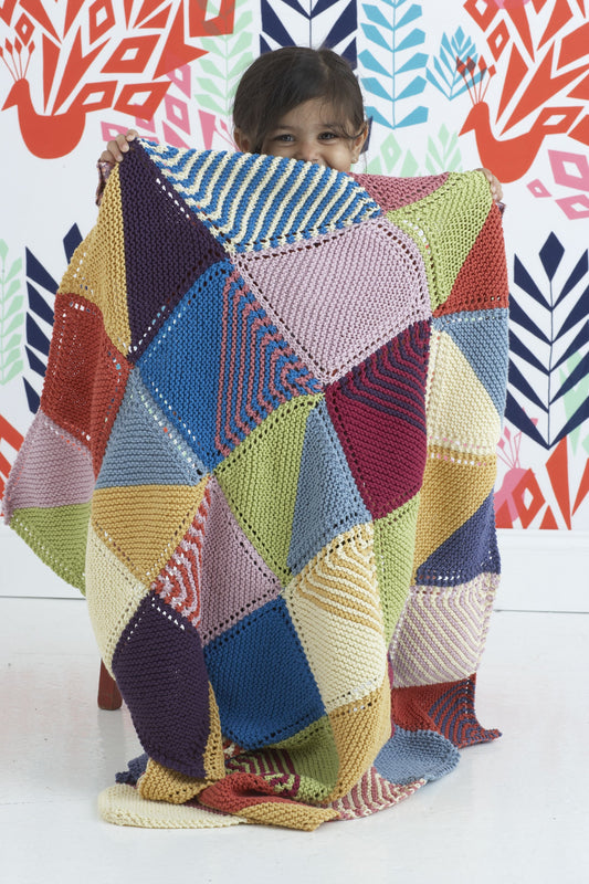 Color Blocks Baby Blanket Pattern (Knit)