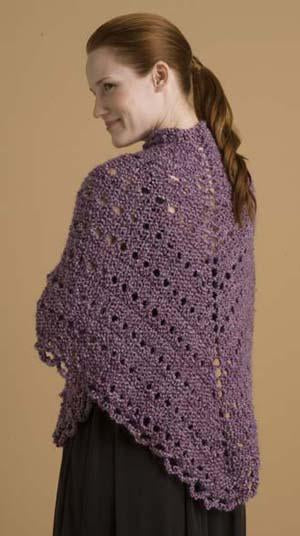 Easy Triangle Shawl Pattern (Knit)