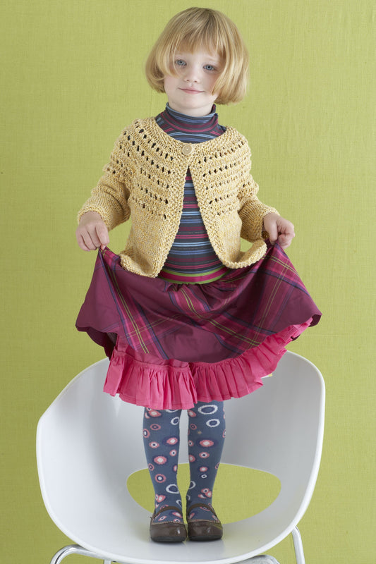 Eloise Eyelet Cardi Pattern (Knit)