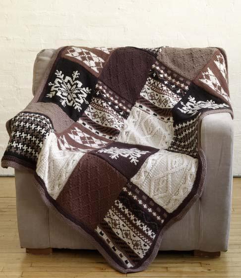 Fireside Patchwork Afghan (Knit)