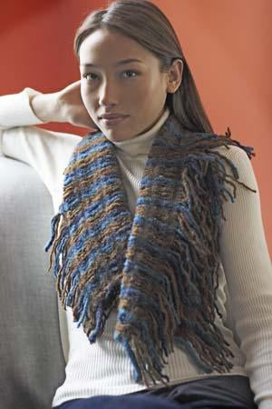 Fringed Felted Scarf Pattern (Knit)