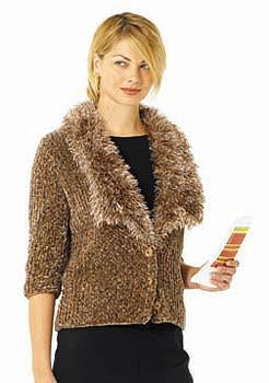 FurTrimmed Jacket Pattern (Knit)