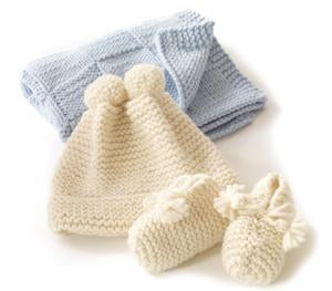 Glamour Babys First Blankie Pattern (Knit)