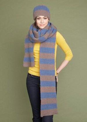 Hat and Scarf Set Pattern (Knit)