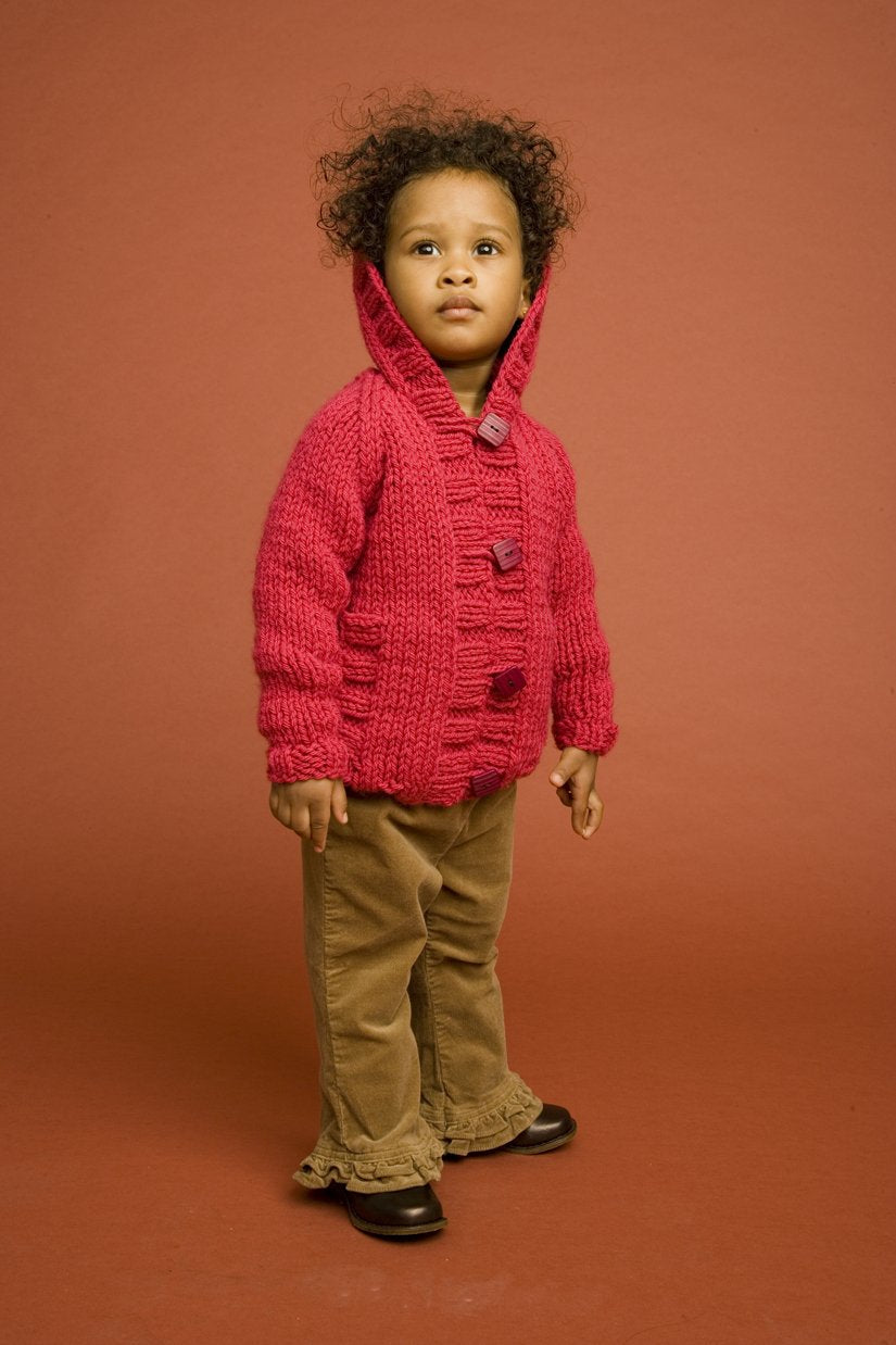 Knit Childs Raglan Cardigan Pattern (Knit)