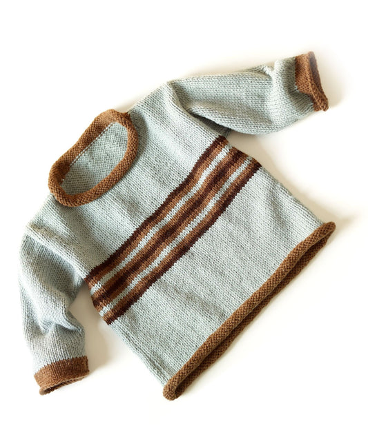 Knit Coastal Stripe Pullover Pattern (Knit)