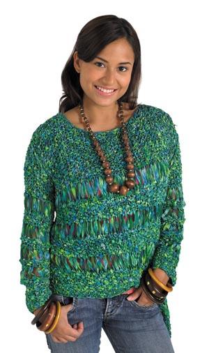 Knit Light and Lacy Pullover Pattern (Knit)