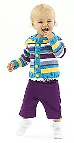 Knit Lucky Stripes Cardigan Pattern (Knit)