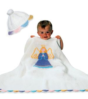 Knitted Heaven sent Angel Afghan Cap Pattern