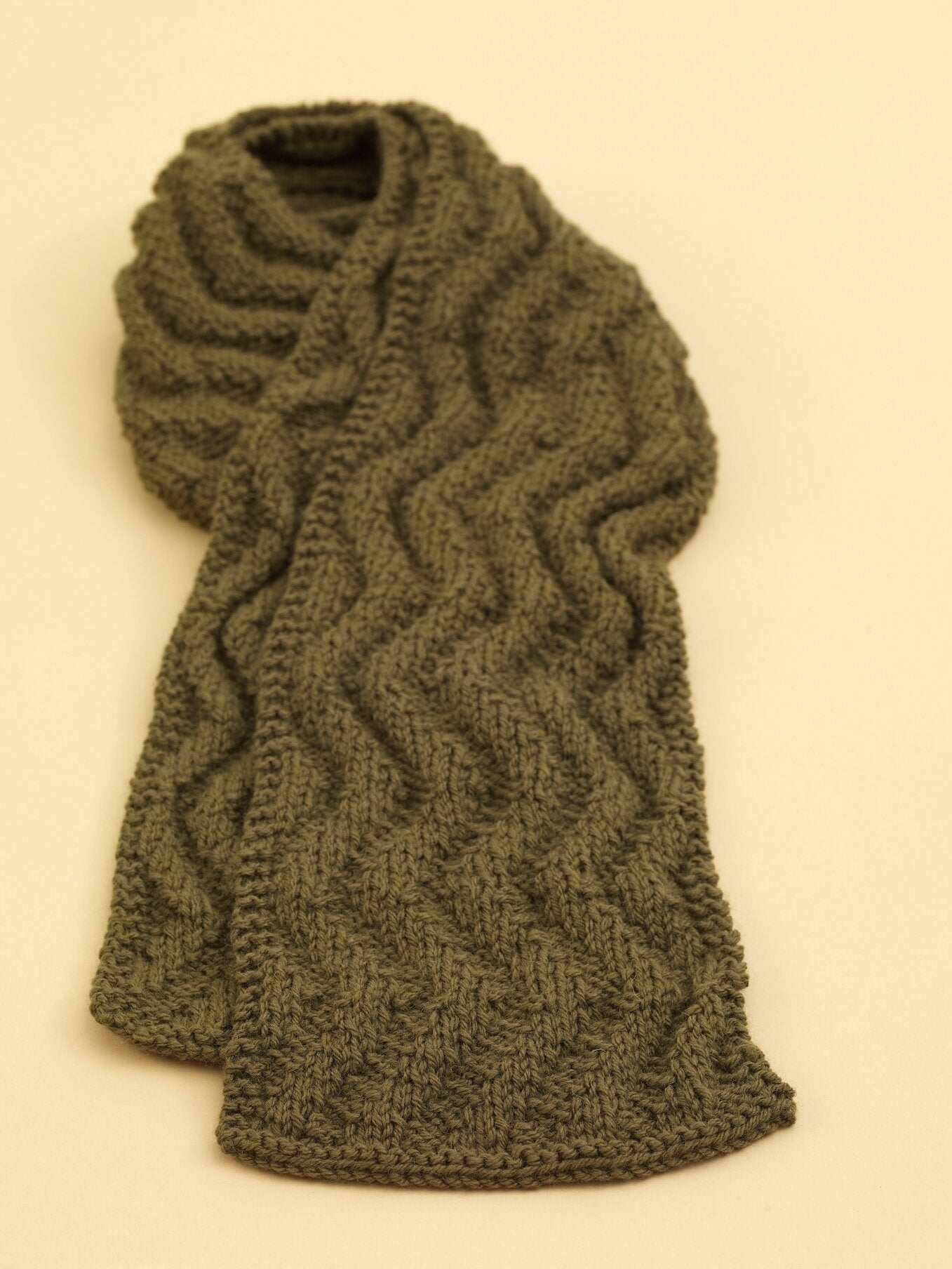 Meandering Rib Scarf Pattern (Knit)
