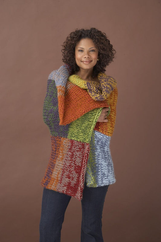 Multi Hued Afghan Pattern (Knit)