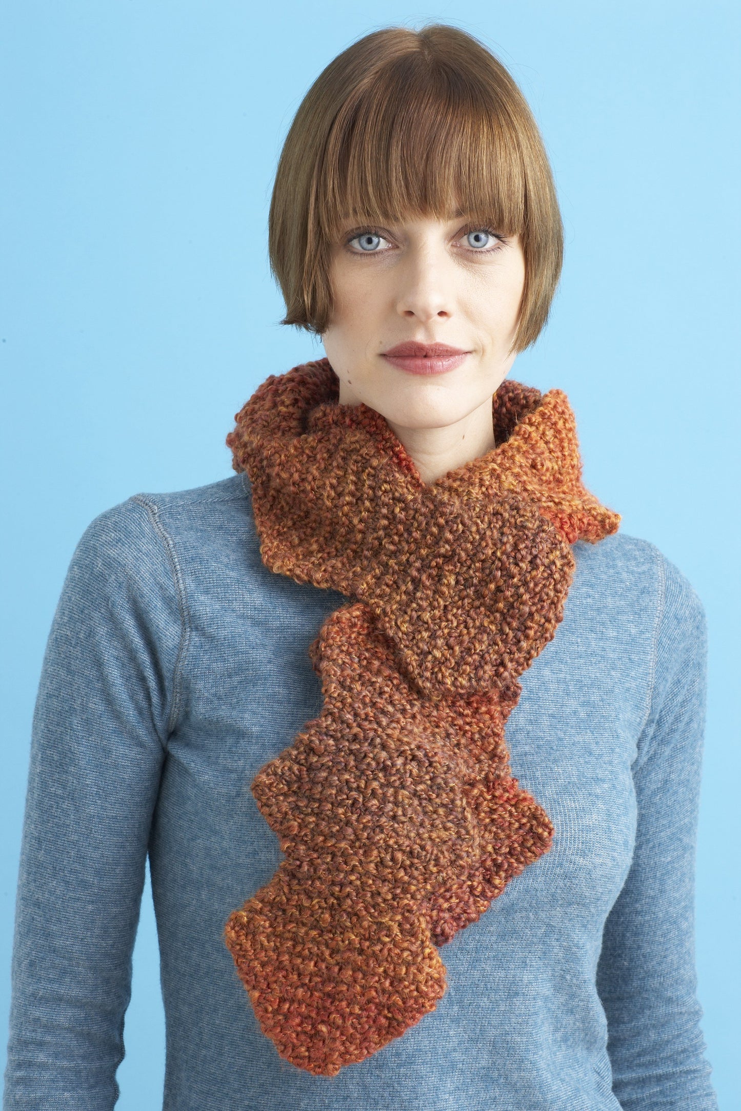 Painted Zig Zag Scarf Pattern (Knit)