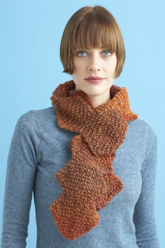 Painted Zig Zag Scarf Pattern (Knit)