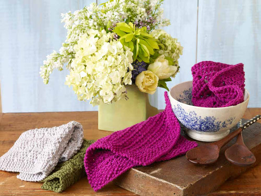 Plum Beach Washcloth Pattern (Knit)