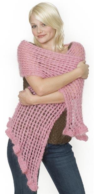 Ruffled Stole Pattern (Knit)